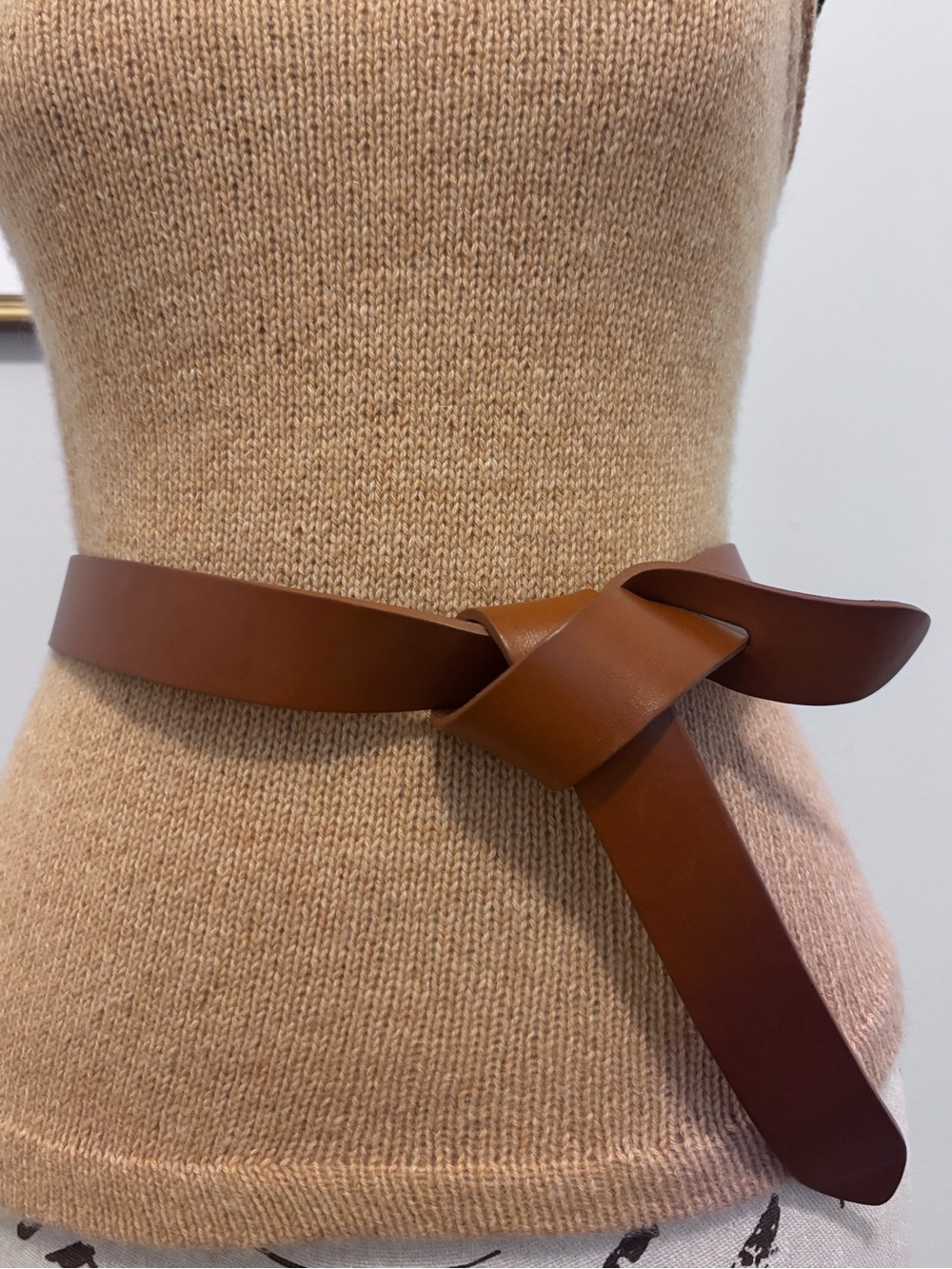 Isabel Marant Lecce Brown Knot Leather Belt